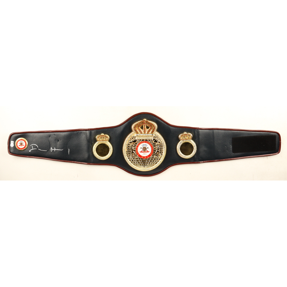 Devin Haney Signed WBA Championship Belt (Beckett) at PristineAuction.com