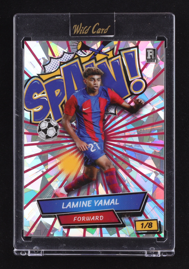 Lamine Yamal 2024 Wild Card Lamine Yamal Comix #ACSG-LY6 Red Lines #1/8 RC at PristineAuction.com Lamine Yamal 2024 Wild Card Lamine Yamal Comix #ACSG-LY6 Red Lines #1/8 RC at PristineAuction.com