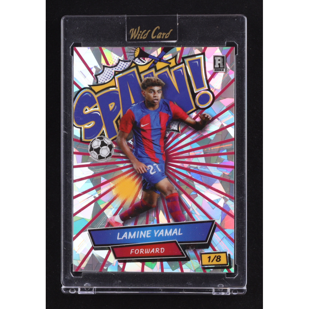 Lamine Yamal 2024 Wild Card Lamine Yamal Comix #ACSG-LY6 Red Lines #1/8 RC at PristineAuction.com