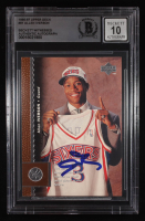 Allen Iverson Signed 1996-97 Topps #91 RC (BGS | Auto 10) at PristineAuction.com