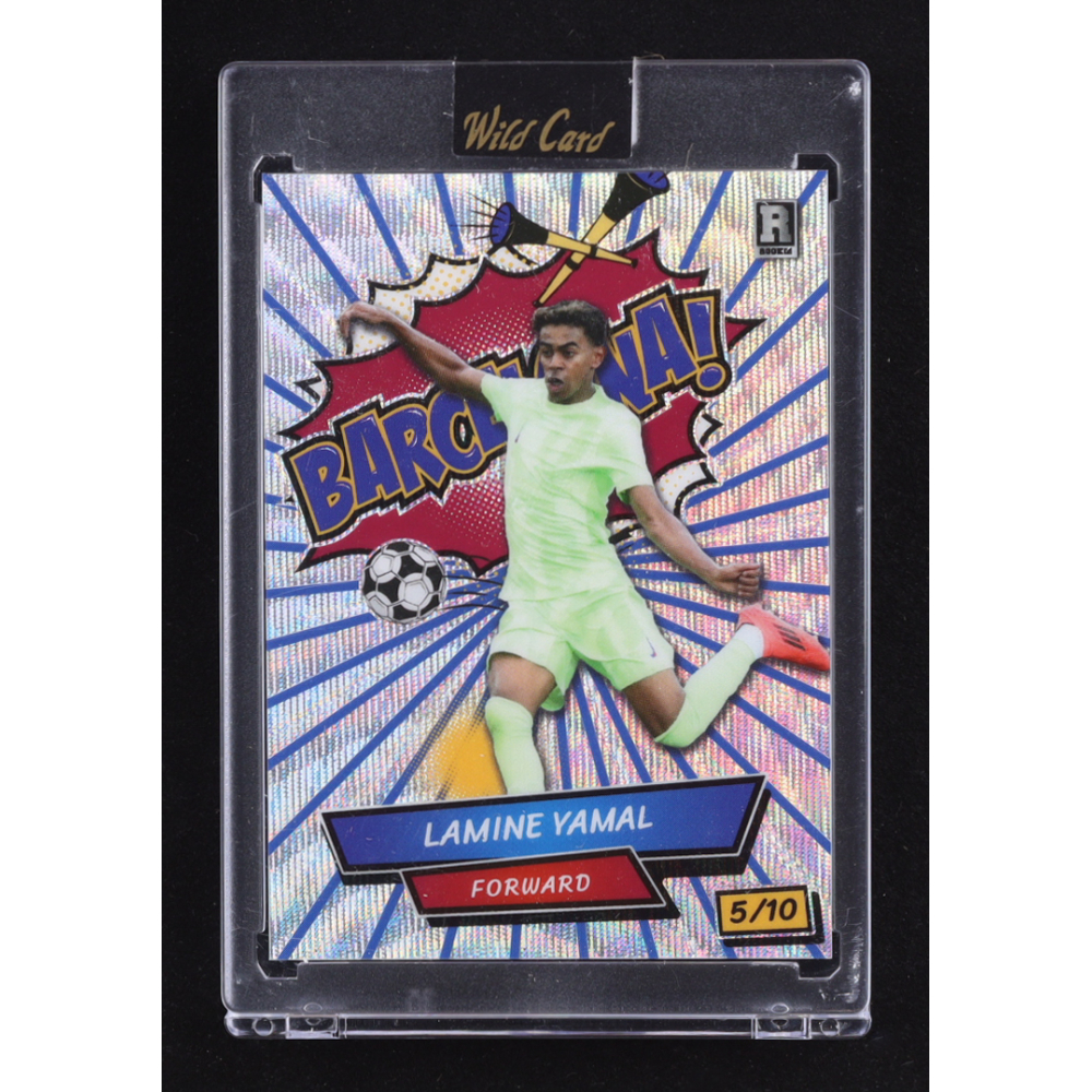 Lamine Yamal 2024 Wild Card Lamine Yamal Comix #ACBR-LY3 Blue Lines #5/10 RC at PristineAuction.com
