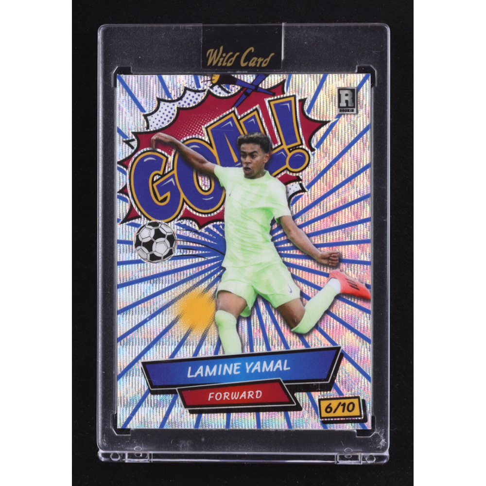 Lamine Yamal 2024 Wild Card Lamine Yamal Comix #ACGR-LY3 Blue Lines #6/10 RC at PristineAuction.com