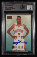 Allen Iverson Signed 1996-97 Skybox Premium #85 RC (BGS | Auto 10) at PristineAuction.com