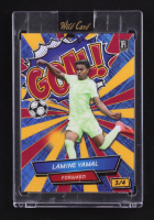 Lamine Yamal 2024 Wild Card Lamine Yamal Comix #ACGB-LY3 Gold / Red / Blue #3/4 RC at PristineAuction.com