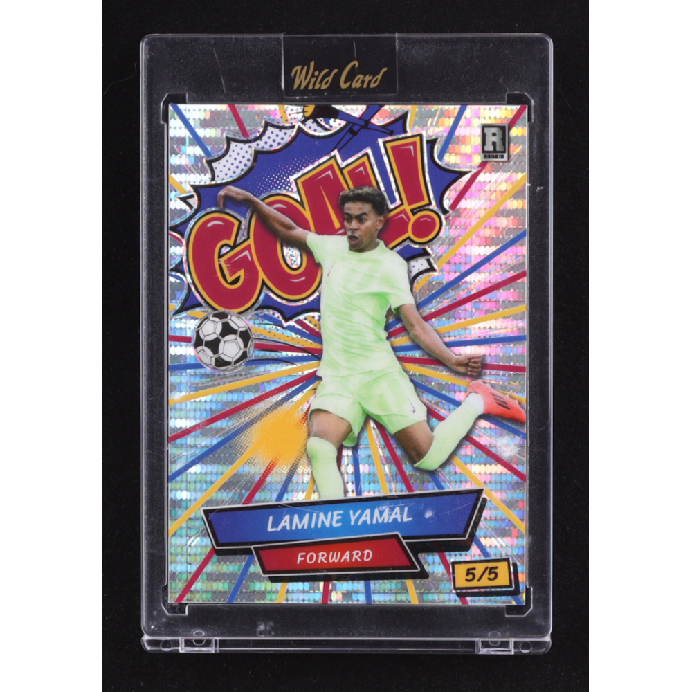 Lamine Yamal 2024 Wild Card Lamine Yamal Comix #ACGB-LY3 Mixed Lines #5/5 RC at PristineAuction.com