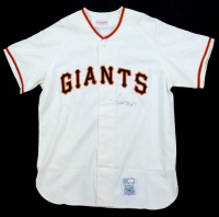 Willie Mays Signed Giants Mitchell & Ness Authentic Jersey (PSA & JSA) at PristineAuction.com