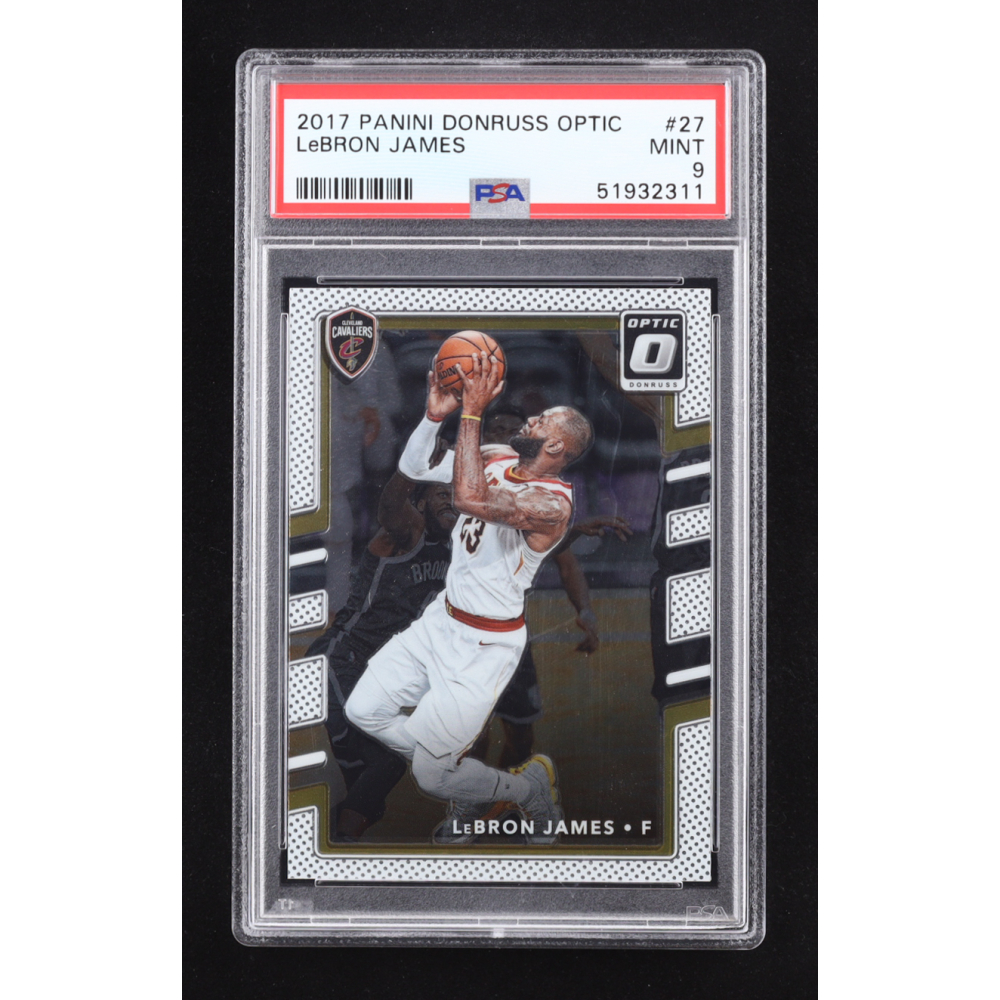 LeBron James 2017-18 Donruss Optic #27 (PSA 9) at PristineAuction.com