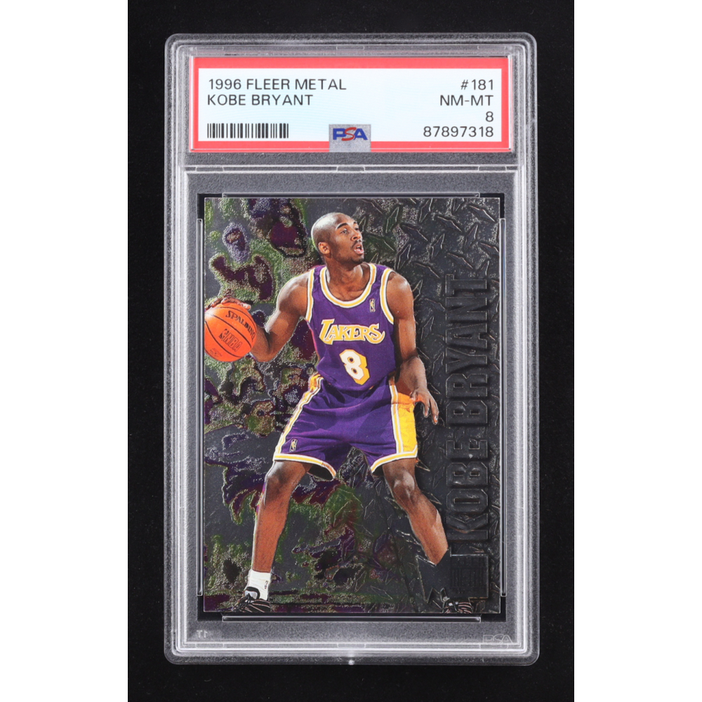 Kobe Bryant 1996 Fleer Metal #181 RC (PSA 8) at PristineAuction.com