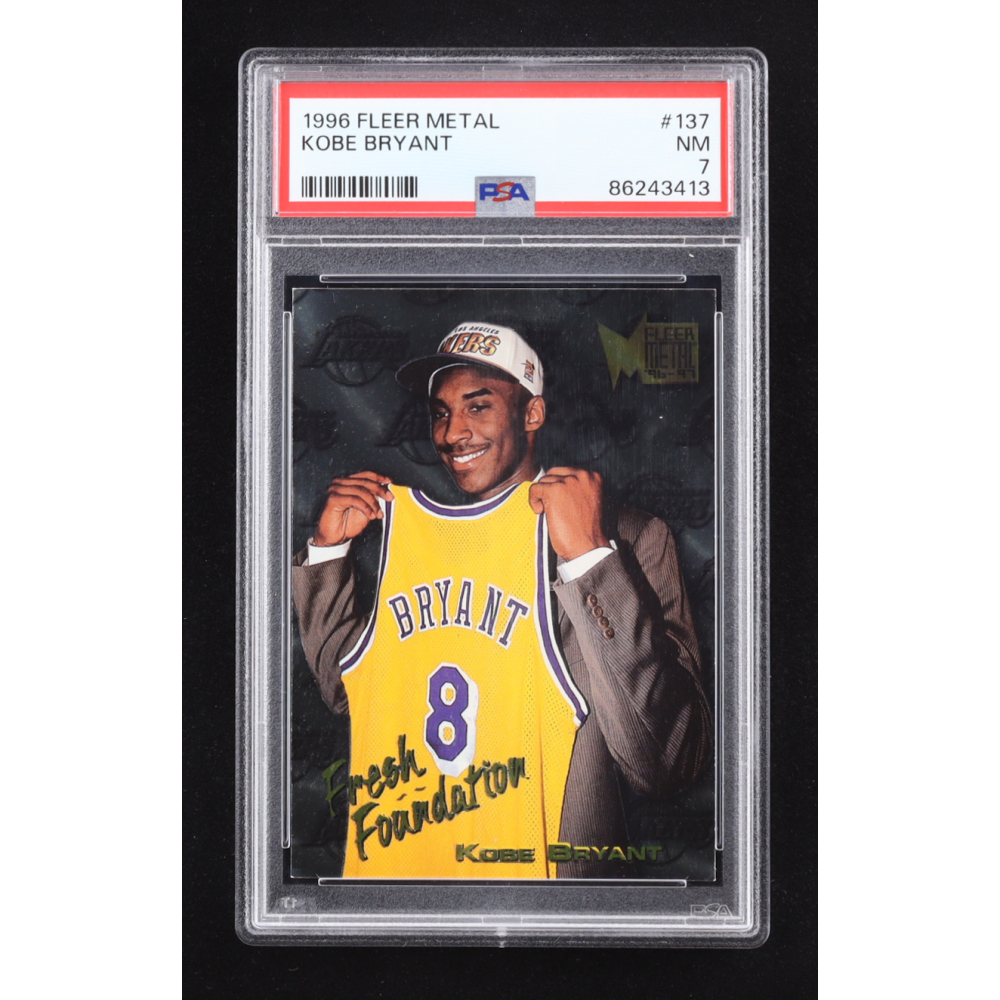 Kobe Bryant 1996-97 Metal #137 FF RC (PSA 7) at PristineAuction.com