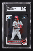 Elly De La Cruz 2022 Bowman Chrome Prospects #BCP50 RC (SGC 10) at PristineAuction.com