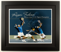 Roger Federer Signed Custom Framed Photo Display (Steiner) at PristineAuction.com