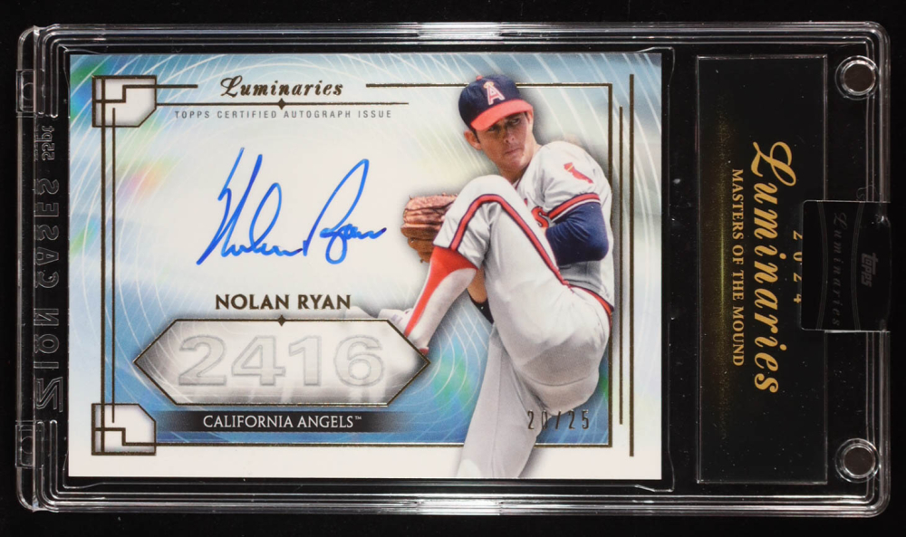 Nolan Ryan 2024 Topps Luminaries Masters of the Mound Autographs #MOMNR3 #20/25