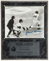 Hank Aaron Signed LE Custom Framed Photo Display (JSA) at PristineAuction.com