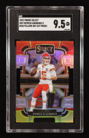 Patrick Mahomes II 2023 Panini Select Red Yellow Die-Cut Prizm #49 (SGC 9.5) at PristineAuction.com