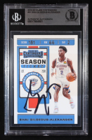 Shai Gilgeous-Alexander Signed 2019-20 Panini Contenders #91 (BGS Authentic) at PristineAuction.com