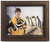 Mario Lemieux Signed "At The Pitt Zoo" Custom Framed Photo Display (PSA & SportsMemorabilia) at PristineAuction.com