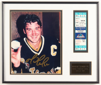 Mario Lemieux LE "500th Goal" Custom Framed Photo Display With Game Ticket at PristineAuction.com