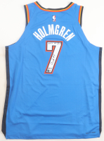 Chet Holmgren Signed Thunder Nike Authentic Jersey Inscribed "2022 #2 Pick" (Beckett & Holmgren) at PristineAuction.com