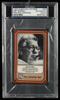 Art Rooney Signed 1975 Fleer Hall Of Fame Card (PSA Encapsulated) at PristineAuction.com