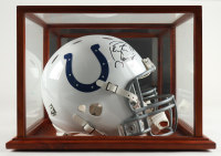 Peyton Manning Signed Colts Full-Size Authentic Proline Helmet With Display Case (Radtke) at PristineAuction.com