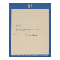 Richard "Digger" Phelps Signed 1983 Typed Letter Inscribed "You're the Best!" (JSA) at PristineAuction.com