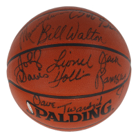 1977 Trail Blazers NBA Basketball Signed by (7) with Bill Walton, Lionel Hollins, Jack Ramsey, Bill Sharman (UDA) at PristineAuction.com