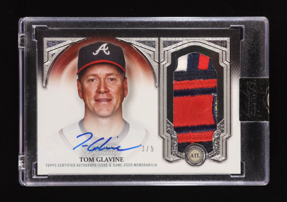 Tom Glavine 2023 Topps Dynasty Autograph Patches Silver #DAPTG2 #3/5