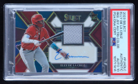 Elly De La Cruz 2023 Select Rookie Jersey Autographs Prizms Tri-Color #45 #32/49 RC (PSA Authentic | Auto 10) at PristineAuction.com