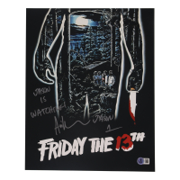Ari Lehman Signed "Friday the 13th" 11x14 Photo Inscribed "Jason Is Watching!" & "Jason 1" (Beckett) at PristineAuction.com