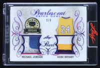 Michael Jordan / Kobe Bryant 2019 Leaf Pearl Pearlescent Patch Dual Game-Used Memorabilia #PPD04 #2/3 at PristineAuction.com