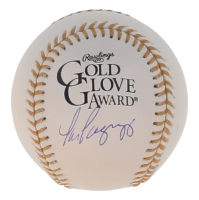 Tom Pagnozzi Signed Official Gold Glove Award Logo Baseball (JSA) at PristineAuction.com