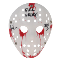 Ari Lehman Signed "Friday the 13th" Mask Inscribed "F*** Freddy!" & "Jason 1" (Beckett) at PristineAuction.com