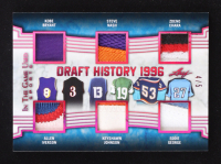 2019 Leaf ITG Used Sports Game Used Draft History 1996 Pink #DH09 #4/5 Kobe Bryant / Steve Nash / Zdeno Chara / Allen Iverson / Keyshawn Johnson / Eddie George at PristineAuction.com