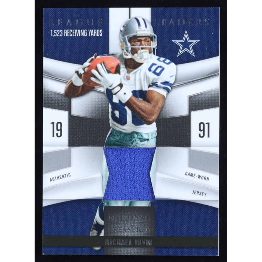 Michael Irvin 2009 Playoff National Treasures League Leaders Materials #5 #6/99 at PristineAuction.com