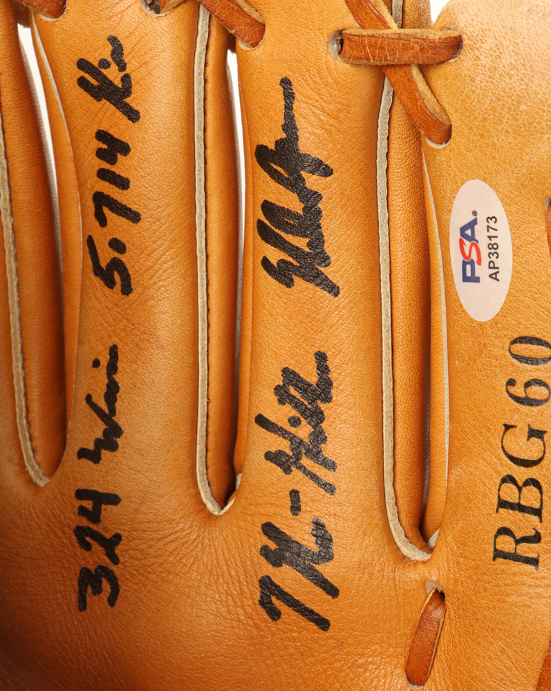 Rawlings Rbg10d Nolan Ryan Signed Rawlings RBG60 Baseball Glove Inscribed
