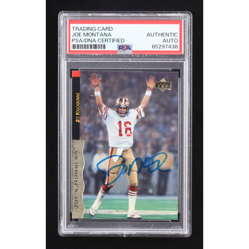 Joe Montana Signed 1995 Upper Deck Joe Montana Box Set #32 (PSA Authentic) at PristineAuction.com