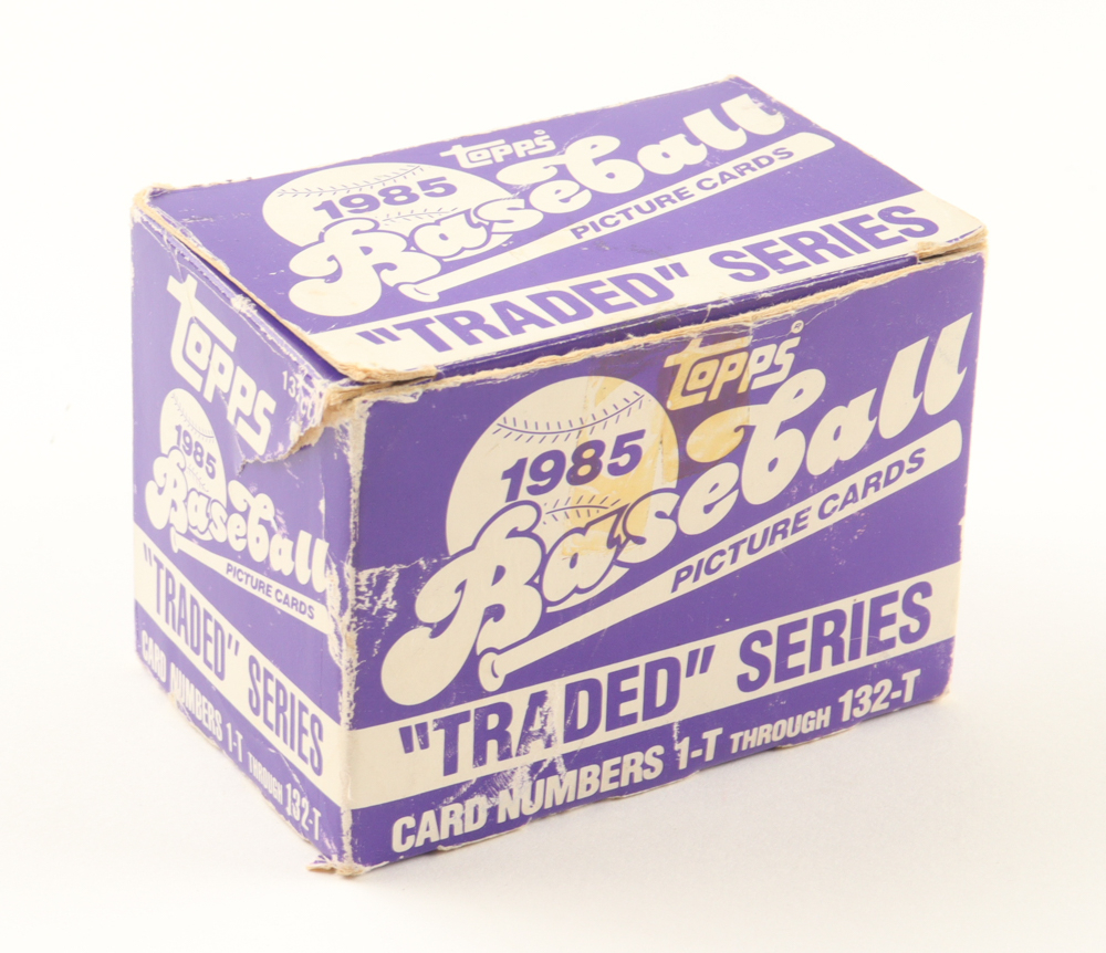 1985 Topps Traded Baseball Complete Set of (132) Cards with Ozzie Guillen #43T XRC, Rickey Henderson #49T, Vince Coleman #24T XRC, Billy Martin #78T MG