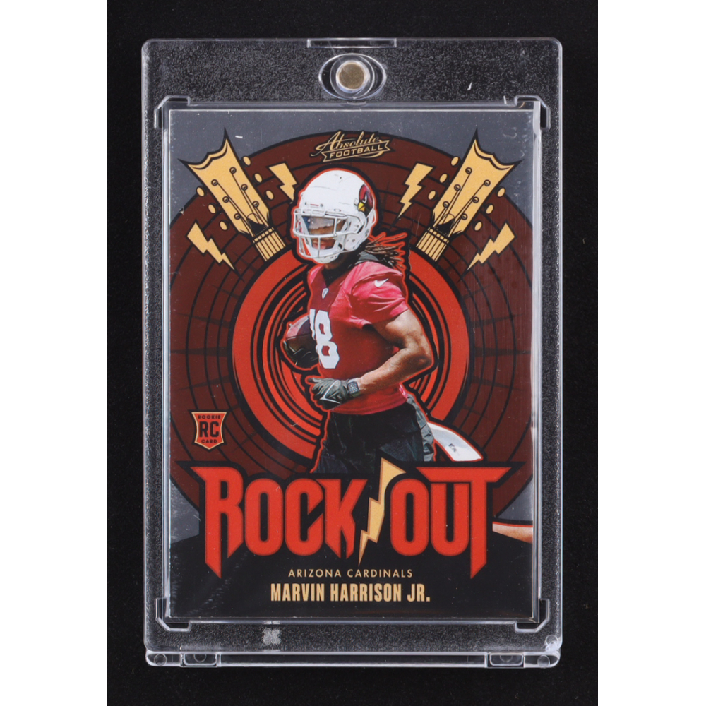 Marvin Harrison Jr. 2024 Absolute Rock Out #13 RC at PristineAuction.com