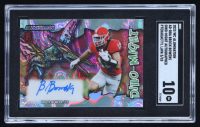 Brock Bowers 2023 Wild Card Alumination Dino-Might Pteradactyl Lava #AD-BBA #05/10 RC (SGC 10) at PristineAuction.com