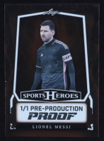 Lionel Messi 2024 Leaf Sports Heroes Bronze Pre-Production Proof #NNO #1/1 at PristineAuction.com