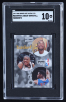Kobe Bryant / Shareef Abdur-Rahim / Kendall Gill 1997-98 Upper Deck Stickers #65 (SGC 10) at PristineAuction.com