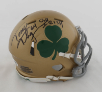 Tom Thayer Signed Notre Dame Fighting Irish Speed Mini Helmet Inscribed "Go Irish" (JSA) at PristineAuction.com