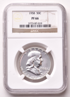 1958 Franklin Silver Half Dollar (NGC Proof 66) at PristineAuction.com