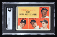 Mickey Mantle / Roger Maris / Jim Lemon / Rocky Colavito 1961 Topps AL Home Run Leaders #44 (SGC 4) at PristineAuction.com