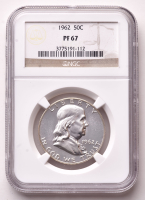 1962 Franklin Silver Half Dollar (NGC Proof 67) at PristineAuction.com