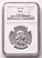 1963 Franklin Silver Half Dollar (NGC Proof 67) at PristineAuction.com