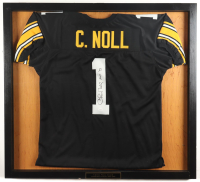 Chuck Noll Signed Custom Framed Jersey Display Inscribed "HOF '93" (JSA) at PristineAuction.com