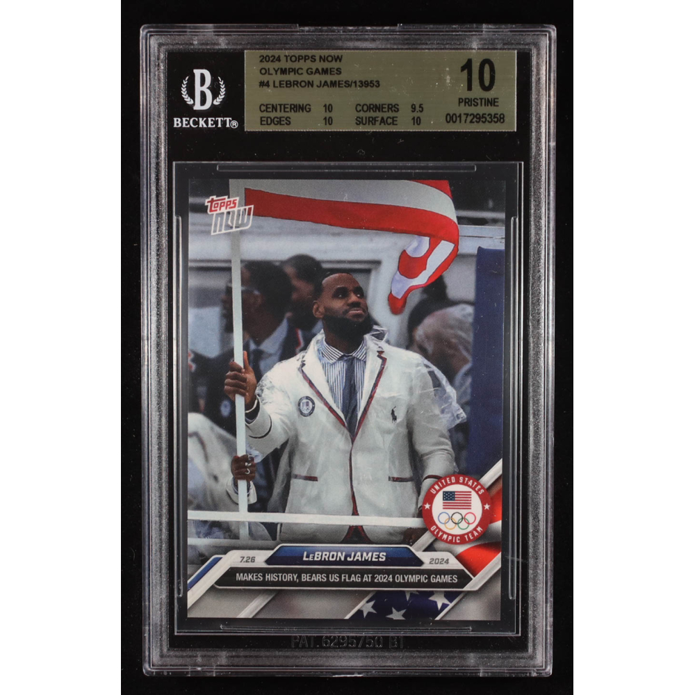 LeBron James 2024 Topps Now Olympic Games #4 (BGS 10) at PristineAuction.com