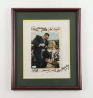Packers Hall of Famers Custom Framed Photo Display Signed by (7) with Jim Ringo, Forrest Gregg, Herb Adderley, Jerry Kramer (JSA) at PristineAuction.com