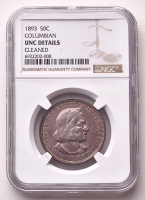 1893 World Columbian Exposition Silver Half Dollar (NGC UNC Details) at PristineAuction.com